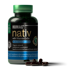 HUMAC® Nativ Vegetariánské kapsle s Vitamínem C+Se, 120 ks balení